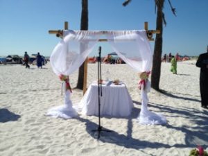 st george island wedding ceremony
