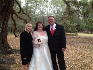 Amanda officiated Sarah & William's ceremony on Valentine's Day at Lichgate on High Rd. in Tallahassee, FL.