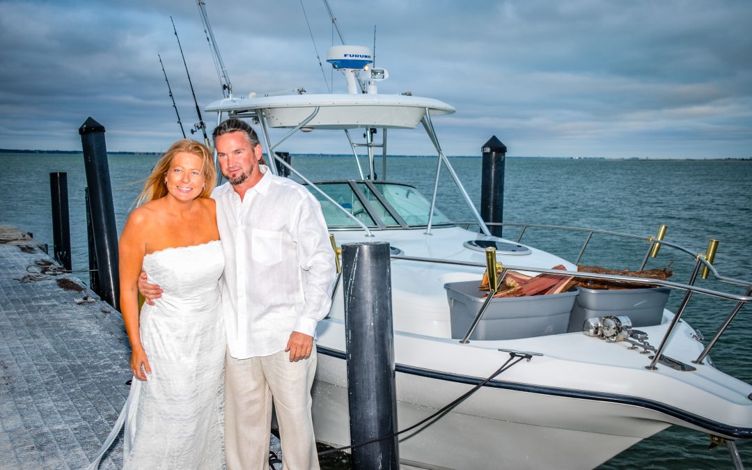 Tarpon Springs Wedding Officiant and Photographer Perform Wedding On Boat