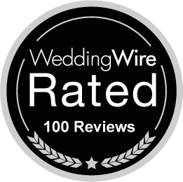 Tampa Wedding Officiant Awarded 100+ WeddingWire Reviews Badge