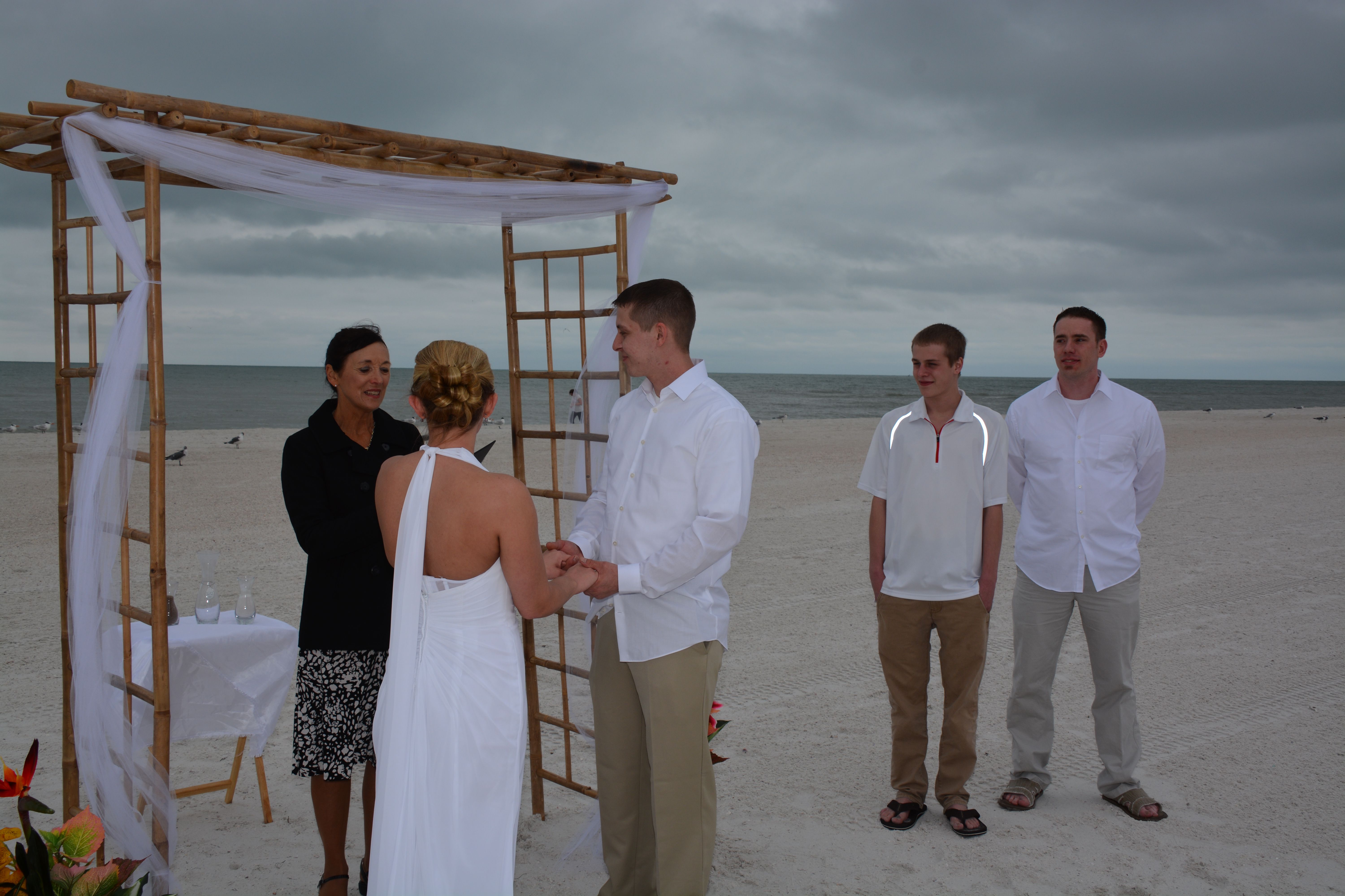 New Year’s Eve Clearwater Beach Wedding Ceremony