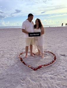 Married couple on Clearwater Beach